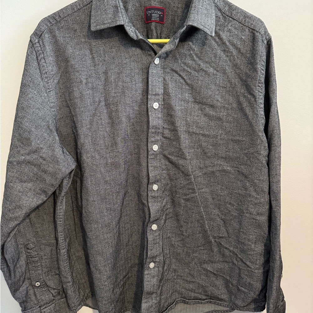 Untuckit Men's Gray Shirt